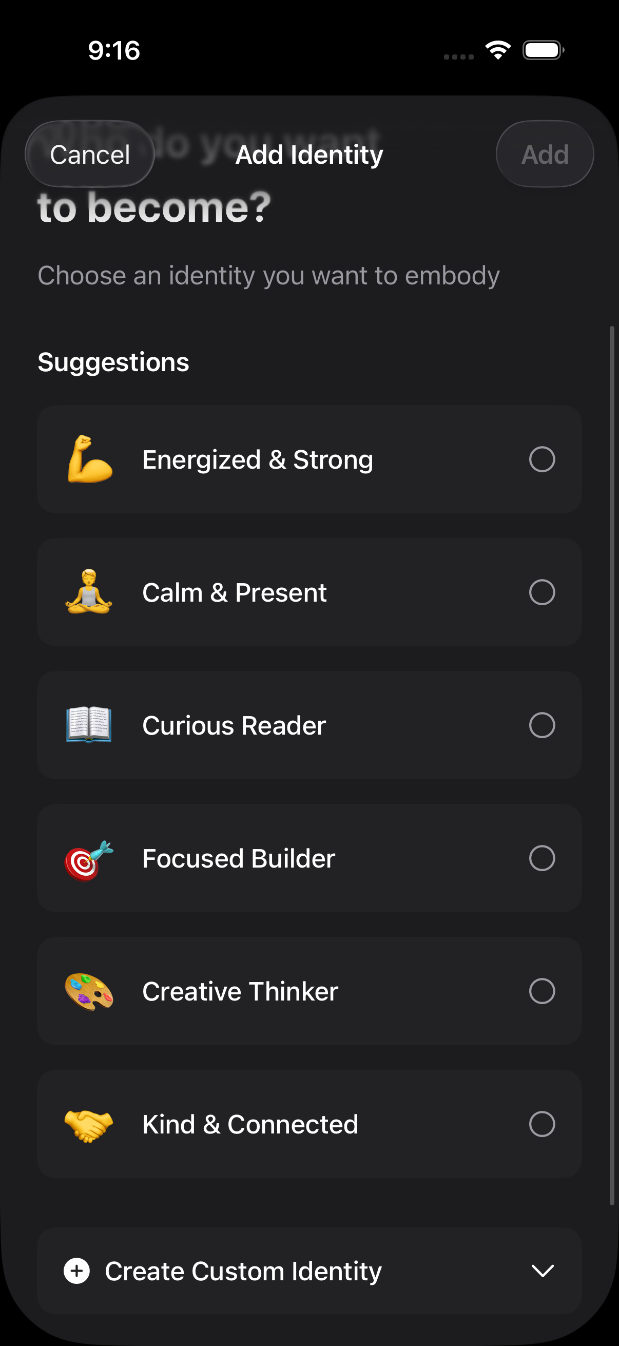 Habit activity heatmap – GitHub-style 90-day consistency chart in Become